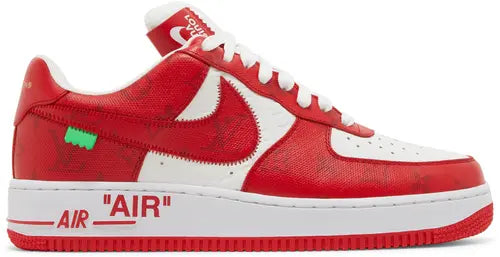 Louis vuitton Nike Air Force 1 Red | Nike Red Shoes | MS KICKS