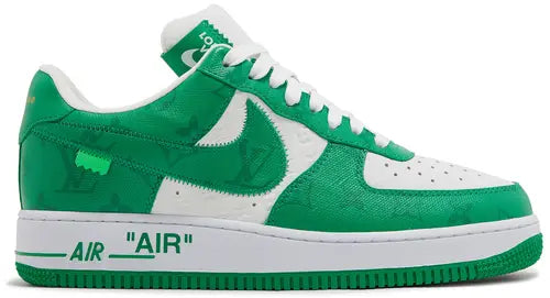 Nike Air Force 1 White Green | Louis Vuitton White Green | MS KICKS